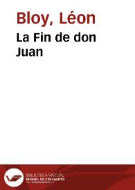 La Fin de don Juan