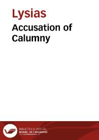 Accusation of Calumny