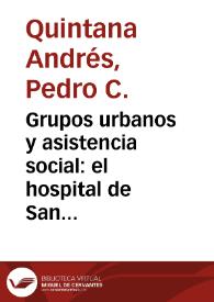 Grupos urbanos y asistencia social: el hospital de San Martín en Las Palmas en el seiscientos