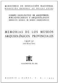 Museo Municipal de Elche (Alicante) [Memoria correspondiente a los años 1949-1950]