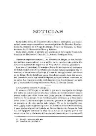 Noticias. Boletín de la Real Academia de la Historia, tomo 50 (enero 1907). Cuaderno I