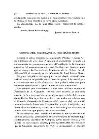Méritos del comandante D. José Ibáñez Marín