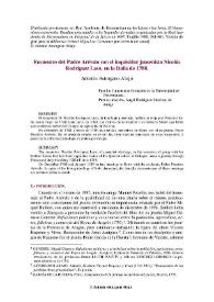 Encuentro del Padre Arévalo con el inquisidor jansenista Nicolás Rodríguez Laso, en la Italia de 1788