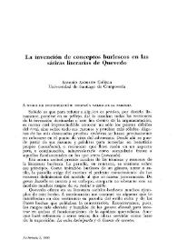 La invención de conceptos burlescos en las sátiras literarias de Quevedo