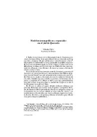 Modelos iconográficos y espaciales en el 'Job' de Quevedo