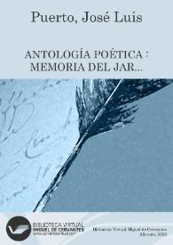 Antología poética : Memoria del jardín (Selección de poesía, 1977-2023)