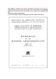 Museo Monográfico de Ampurias (Gerona). Memoria 1955