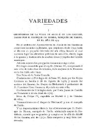 Ordenanzas de la villa de Alcalá de los Gazules, dadas por D. Fadrique de Rivera, marqués de Tarifa, en el año de 1513