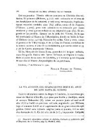 La Vía Augusta del Guadalquivir desde el Arco de Jano hasta el Océano