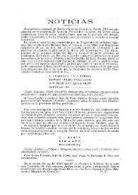 Noticias. Boletín de la Real Academia de la Historia, tomo 56 (mayo 1910). Cuaderno V