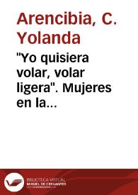 'Yo quisiera volar, volar ligera'. Mujeres en la poesía del Romanticismo en Canarias