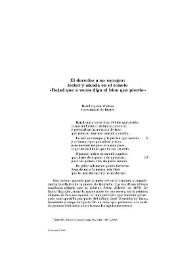 El derecho a no escoger: lector y amada en el soneto 'Dejad que a voces diga el bien que pierdo'