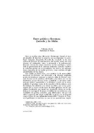 Entre política y literatura: Quevedo y las Sibilas