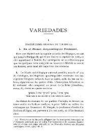 Inscripciones hebreas de Toledo (I)