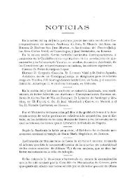 Noticias. Boletín de la Real Academia de la Historia, tomo 57 (octubre 1910). Cuaderno IV