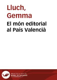 El món editorial al País Valencià