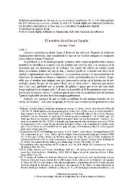 El nombre de celtas en España