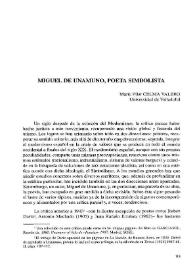 Miguel de Unamuno, poeta simbolista