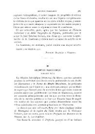 Archives marocaines (volumen XVII)