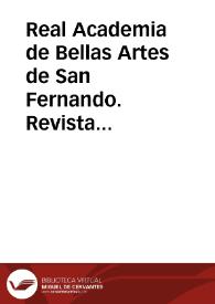 Real Academia de Bellas Artes de San Fernando. Revista Academia