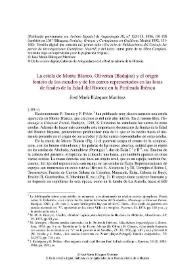 La estela de Monte Blanco, Olivenza (Badajoz) y el origen fenicio de los escudos y de los carros representados en las losas de finales de la Edad del Bronce en la Península Ibérica