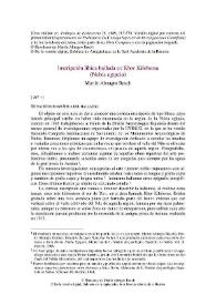 Inscripción líbica hallada en Khor Kilobersa (Nubia egipcia)