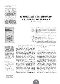 'El habitante y su esperanza' y la novela de su época