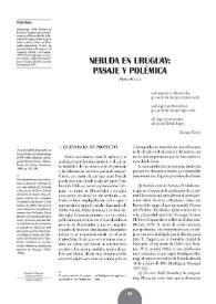 Neruda en Uruguay: pasaje y polémica