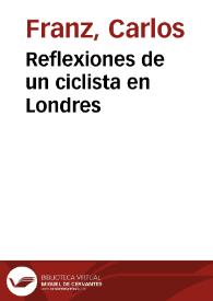 Reflexiones de un ciclista en Londres