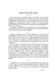 Boletín de la Real Academia de la Historia, tomo 59 (septiembre-octubre, 1911). Cuadernos III-IV. Noticias
