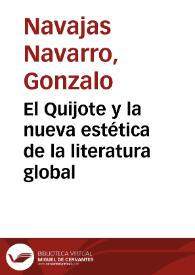 El Quijote y la nueva estética de la literatura global