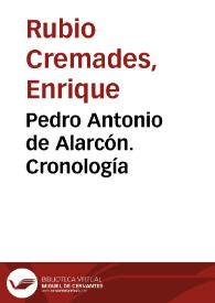 Pedro Antonio de Alarcón. Cronología