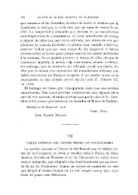 Carta inédita del Padre Pedro de Rivadeneira