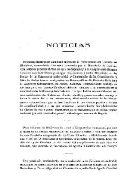 Noticias. Boletín de la Real Academia de la Historia, tomo 61 (noviembre 1912). Cuaderno V