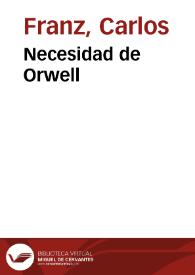 Necesidad de Orwell