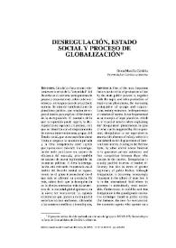Desregulación, Estado social y proceso de globalización