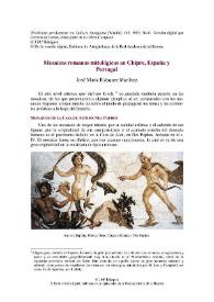 Mosaicos romanos mitológicos en Chipre, España y Portugal