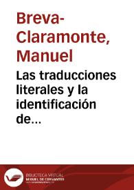 Las traducciones literales y la identificación de 'Morfemas' en Lorenzo Hervás (1735-1809): el estado de las lenguas del mundo