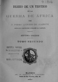 Diario de un testigo de la guerra de África. Tomo II