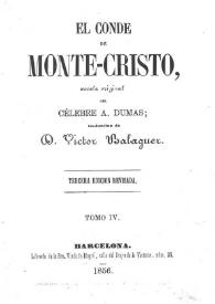 El Conde de Monte-Cristo, novela original. Tomo 4