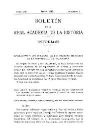 Jovellanos y los Colegios de las Órdenes Militares en la Universidad de Salamanca [1]
