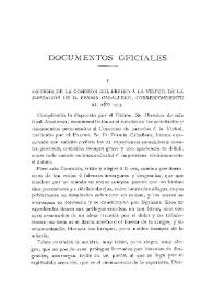 Informe de la Comisión del premio a la virtud, de la Fundación de D. Fermín Caballero, correspondiente al año 1913
