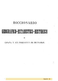 Diccionario geográfico-estadístico-histórico de España y sus posesiones de Ultramar. Tomo 2 [ALICANTÍ MAYOR - ARZUELA]