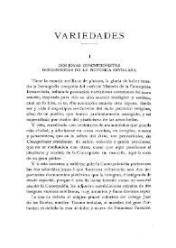 Dos joyas concepcionistas desconocidas de la pictórica sevillana