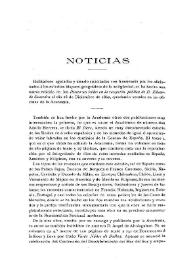 Boletín de la Real Academia de la Historia, tomo 64 (Mayo 1914). Cuaderno V. Noticias