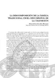 La descomposición de la familia tradicional en el cine español de la Transición