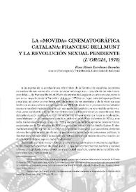 La 'movida' cinematográfica catalana: Francesc Bellmunt y la revolución sexual pendiente ('L'orgia', 1978)