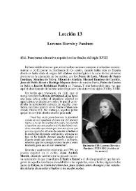 Lección 13. Lorenzo Hervás y Panduro