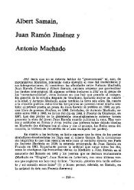 Albert Samain, Juan Ramón Jiménez y Antonio Machado