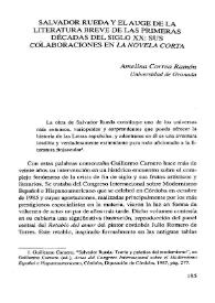 Salvador Rueda y el auge de la literatura breve de las primeras décadas del siglo XX : sus colaboraciones en 